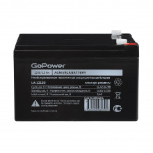 Аккумулятор свинц-кисл GoPower LA-12120  12V 12Ah  16676
