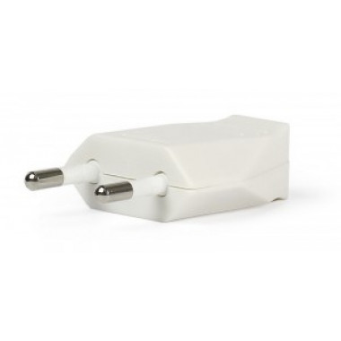 Вилка SmartBuy  2,5A 250V плоская белая 