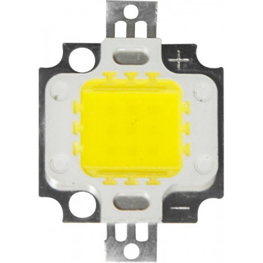 Светодиод одноматричный COB 10W 900Lm 6000K 9V угол 120' (кристалл 35*0,024), LB-1110.