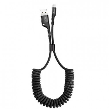 Data Cable iPhone Baseus 1м  Fish Eye Spring 2A витой  CALSR-01