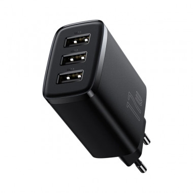 Адаптер сет. Baseus 3USB  Compact Charger 3U 17W  CCXJ02010