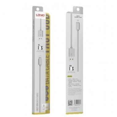 Data Cable "iPhone" 5  1м  LDNIO 2100mA  SY-03