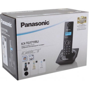 Рад. телефон Panasonic KX-TG1711RUB черный АОН