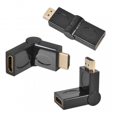 Переходник  шт.HDMI -гн.HDMI  угловой 360' папа-мама  014098