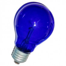 Лампа  Е27 60W А60 вольфрамовая Синяя Favor
