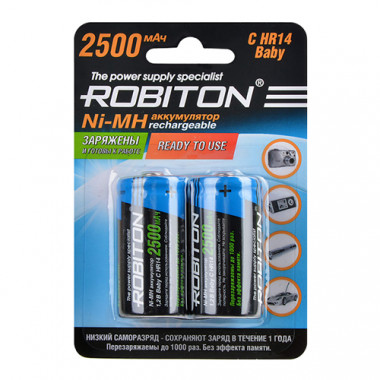 Аккумулятор Robiton R14 2500mAh  14221