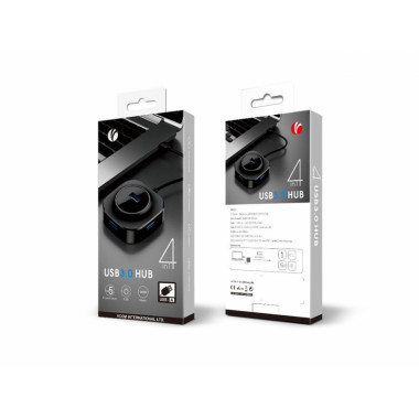 HUB USB3.0  VCOM DH307-1M  4 USB3.0 + microUSB 1м