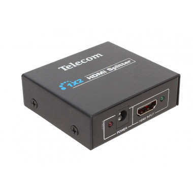 HDMI Splitter  Делитель 1х2  Telecom  каскадируемый  1.4v+3D  TTS5010