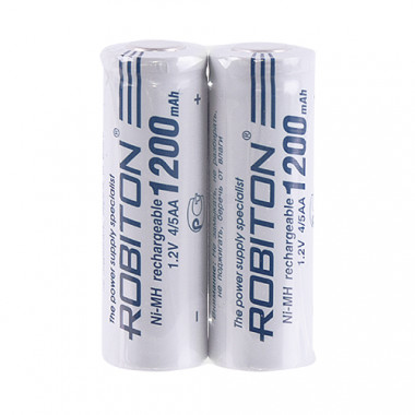 Аккумулятор Robiton Ni-MH  1,2V 1200mAh  размер 4/5AA  1200MH4/5AA-2  SR2  17576