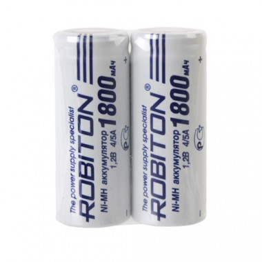 Аккумулятор Robiton Ni-MH  1,2V 1800mAh  размер 4/5A  1800MH4/5A-2  SR2  13797