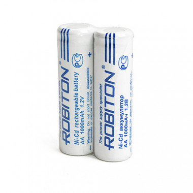 Аккумулятор Robiton Ni-Cd  1,2V 1000mAh  размер АА  1000NCAA  SR2  13224