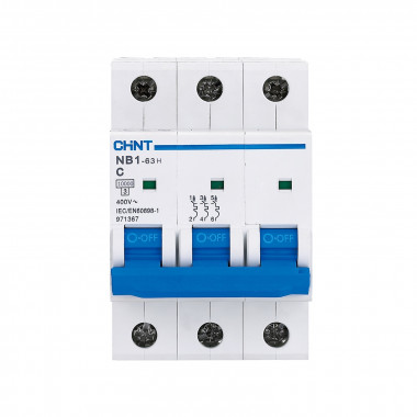 Автомат выкл CHINT NB1-63 3P 40А 6кА х-ка C (DB, R) 179707