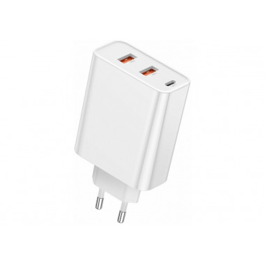 Адаптер сет. Baseus 2USB +Type-C  QC 60W  CCFS-G0