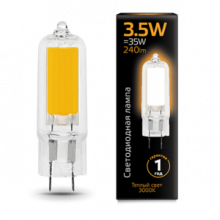 Лампа св/д Gauss G4 220V  3.5W (240lm) 3000K стекло  107807103