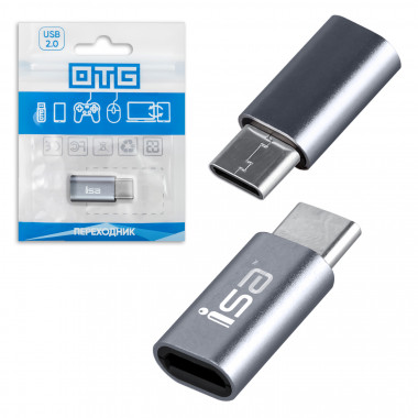 Переходник шт.Type-C -гн.microUSB  isa  P-03/P-21  117110/117142