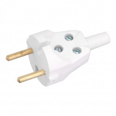 Вилка Bylectrica В6-215  6A 250V с кембриком  Минск