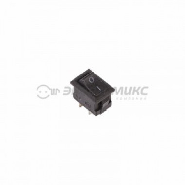 Выкл. клав. 250V 3А (2с) On-Off черный  Micro  Rexant 36-2010