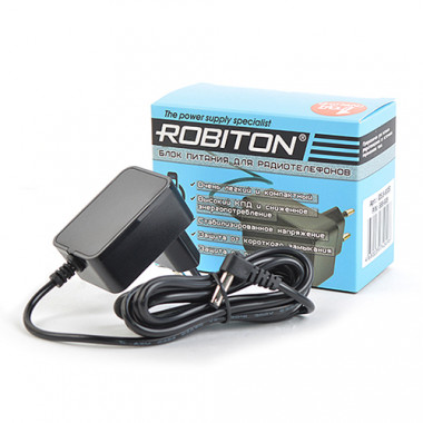 Адаптер сет. Robiton ID5.5-500S  (5.5V 0.5A) 4.8х1.7 угловой (+) для радиотелеф 15692