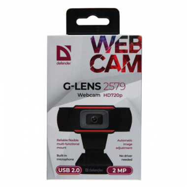 Камера WEB Defender G-lens 2579 HD720p 2МП