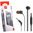Гарнитура JBL T110  черные, 20-22000Гц, 100дБ, 16Ом, кабель 1.2м