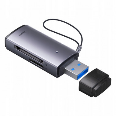Card reader USB3.0 Baseus Lite Series adapter  SD/TF microSD  WKQX060013