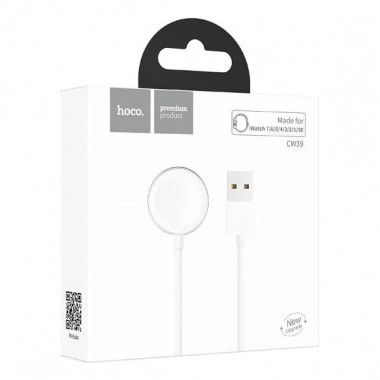 Беспроводная зарядная станция Hoco CW39  iWatch 1-7  1м  