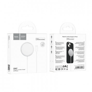 Беспроводная зарядная станция Hoco CW47 original series 15W magnetic wireless fast charger iPhone