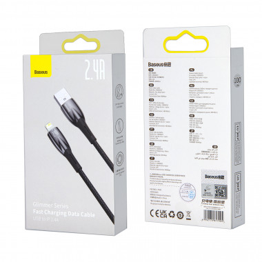 Data Cable iPhone Baseus 1м  Glimmer 2.4A   CADH000201