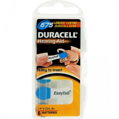 Эл-т питания Duracell ZA-675  слух  упаковка 6шт
