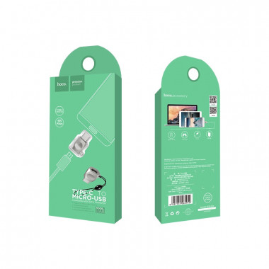 Переходник шт.Type-C -гн.microUSB  Hoco UA8