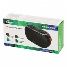 Радиоприемник Ritmix RPR-008 Bluetooth диктофон USB флэш/microSD вход AUX 