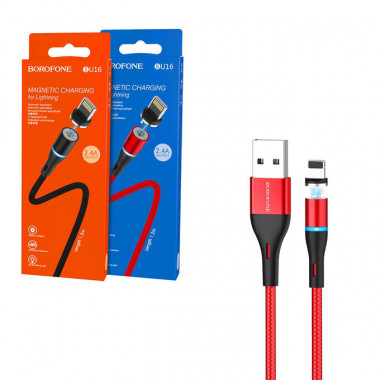Data Cable  iPhone Borofone 1.2м BU16  magnetic  РАСПРОДАЖА