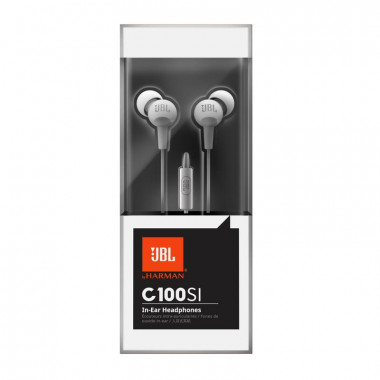 Гарнитура JBL C100si белая затычки кабель 1,2м 20-22000Гц 100дБ 16Ом
