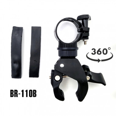 Велокрепление для фонаря BR-110B диаметр кольца: 12mm-35mm
