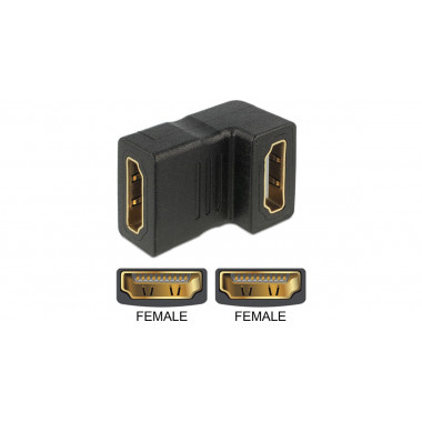 Переходник  гн.HDMI -гн.HDMI  мама-мама угловой 90'  H171 A4907
