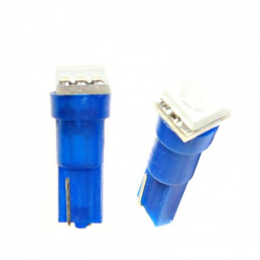 Автолампа св/д T5-02 1smd W1  2W Base W2,0х4,6d  Blue  Nord Yada