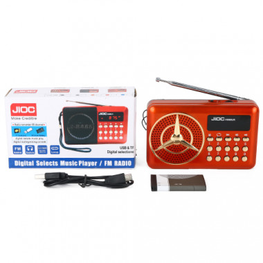 Радиоприемник JOC R51528  USB радио AUX акк 5с