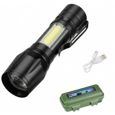 Фонарь акк. H-870 от USB  + Cob