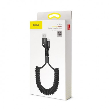 Data Cable Type-C Baseus 1м  Fish Eye Spring 2A  витой