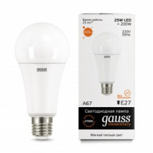 Лампа св/д Gauss Elementary E27 25W (2000lm) 2700K  A67