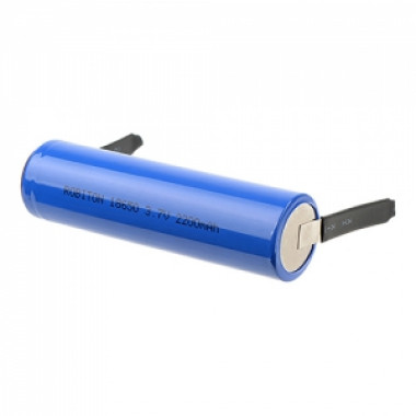 Аккумулятор Robiton 18650  3.7V 2200mAh Li-ion без защиты с выводами Li2200FT  16430