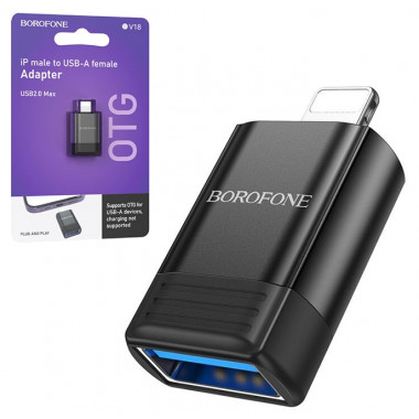 Переходник Lightning на USB OTG  Borofone BV18