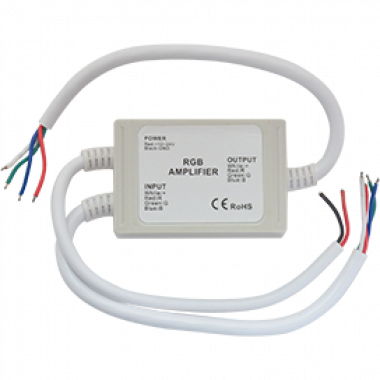 Усилитель RGB лент  12V 12A 144W (4A на канал) ip65  Ecola