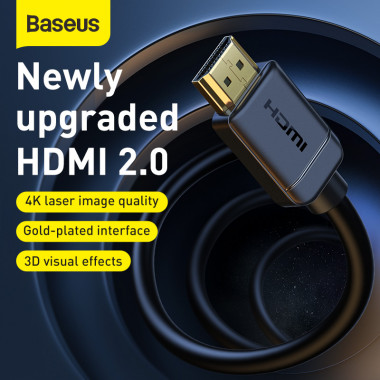 Шнур  Baseus HDMI-HDMI  High Definition  WKGQ030201  1,5м  ver2.0