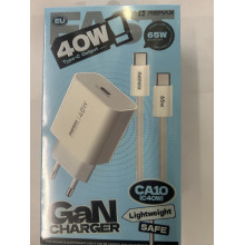 Адаптер сет. KEEPHONE THOMAS  20W + кабель (Type-C to Type-C)