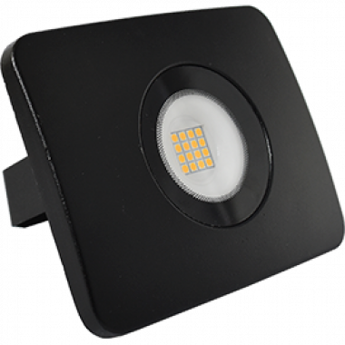 Прожектор св/д Ecola  20W 2800K тонкий чёрный iP65