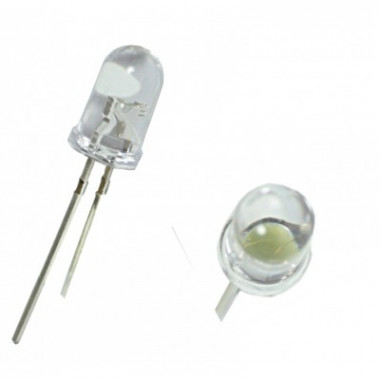 Светодиод F5 (1 LED) выводной светодиод White 3,5V 0.06W 5lm  Nord Yada
