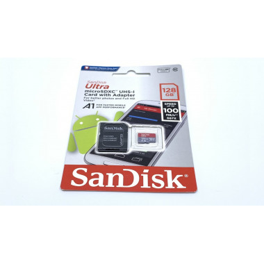 SanDisk micro SDXC class10 128Gb  Ultra UHS-I  (100 Mb/s) без адаптера 