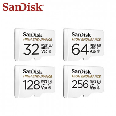 microSDXC class10 256Gb  SanDisk High Endurance Video Monitoring Card UHS-I U3 V30 (100 Mb/s)