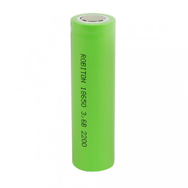 Аккумулятор Robiton 18650  3.7V 2200mAh Li-ion без защиты 2.2/Li18650/np  16268